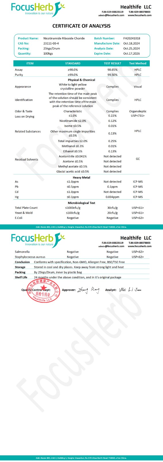 NR COA of Nicotinamide Riboside Choride_01.jpg NR COA of Nicotinamide Riboside Choride_01.jpg